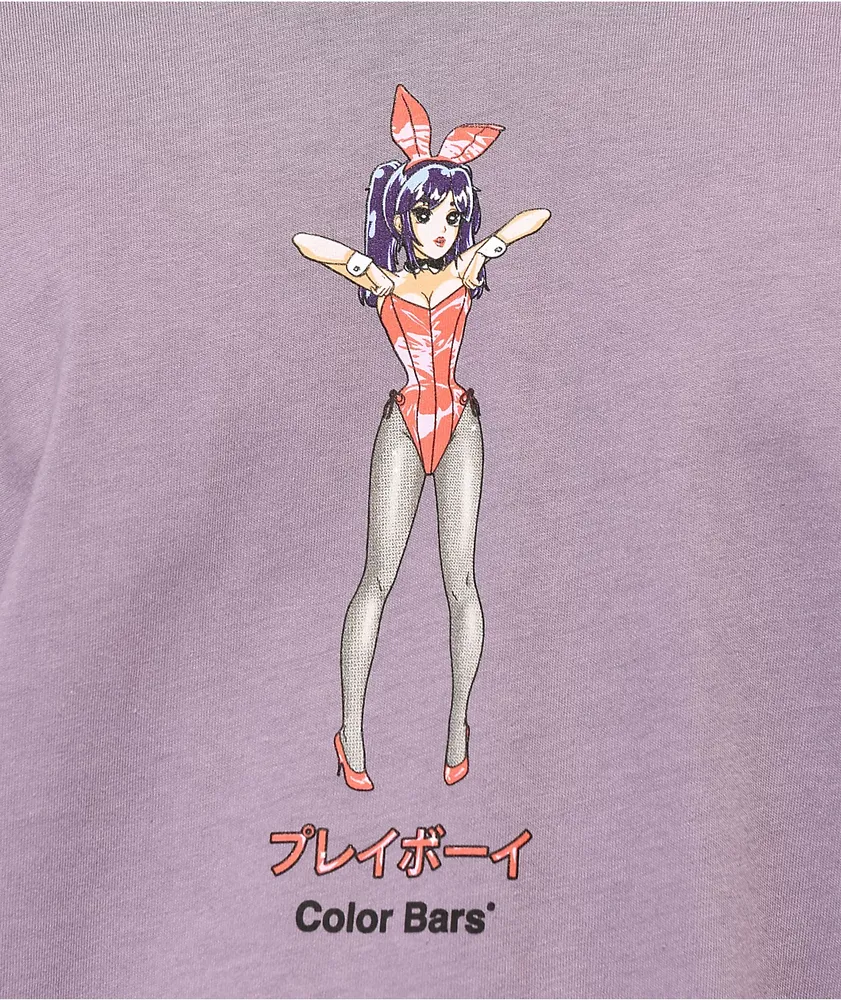 Color Bars x Playboy Tight Squeeze Lavender T-Shirt