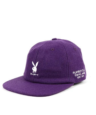Color Bars x Playboy Tokyo Club Purple Strapback Hat