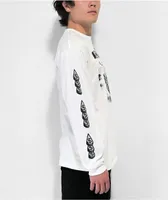 Common Youth Hard Times White Long Sleeve T-Shirt