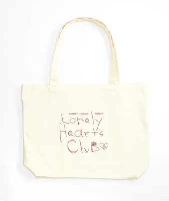 Coney Island Lonely Hearts Natural Tote Bag
