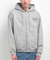 Coney Island Picnic 8 Ball Grey Zip Hoodie