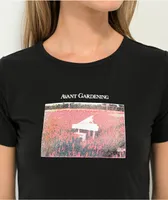 Coney Island Picnic Avant Gardening Black Crop T-Shirt