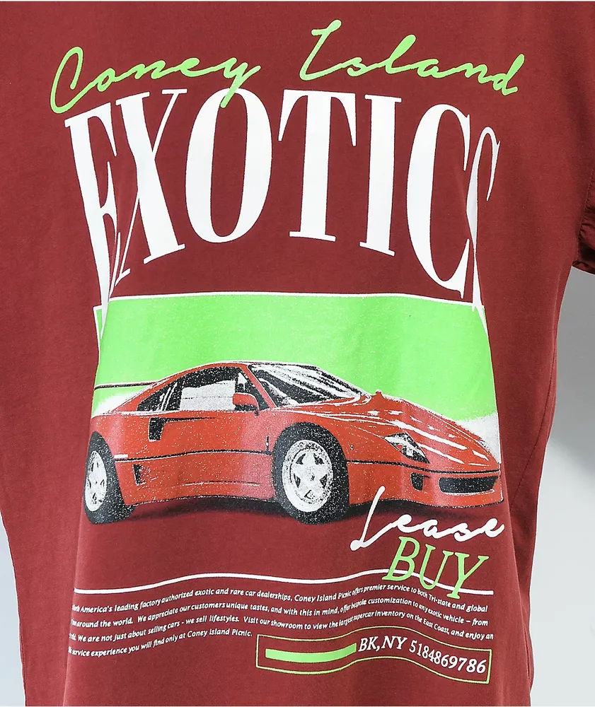 Coney Island Picnic Coney Exotics Red Boyfriend Fit T-Shirt