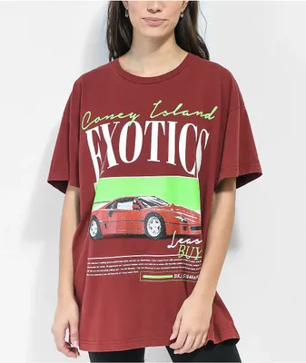 Coney Island Picnic Coney Exotics Red Boyfriend Fit T-Shirt