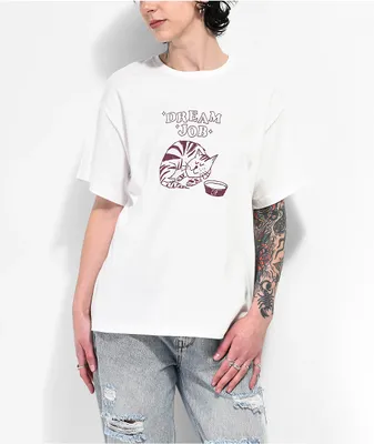 Coney Island Picnic Dream Job White Boyfriend T-Shirt