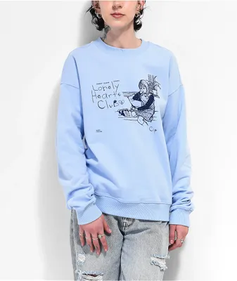 Coney Island Picnic Lonely Hearts Club Blue Crewneck Sweatshirt