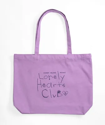 Coney Island Picnic Lonely Hearts Purple Tote Bag