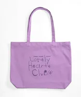 Coney Island Picnic Lonely Hearts Purple Tote Bag