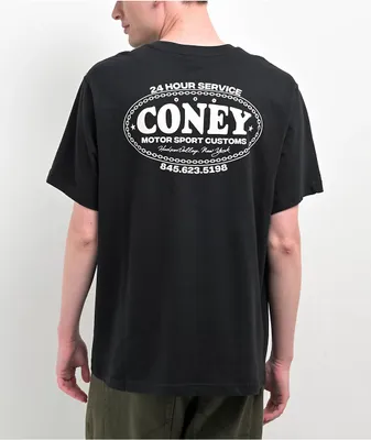 Coney Island Picnic Motorsport Caviar Black T-Shirt