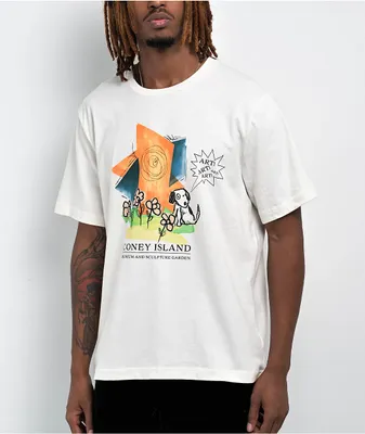 Coney Island Picnic Sculpture Coconut T-Shirt