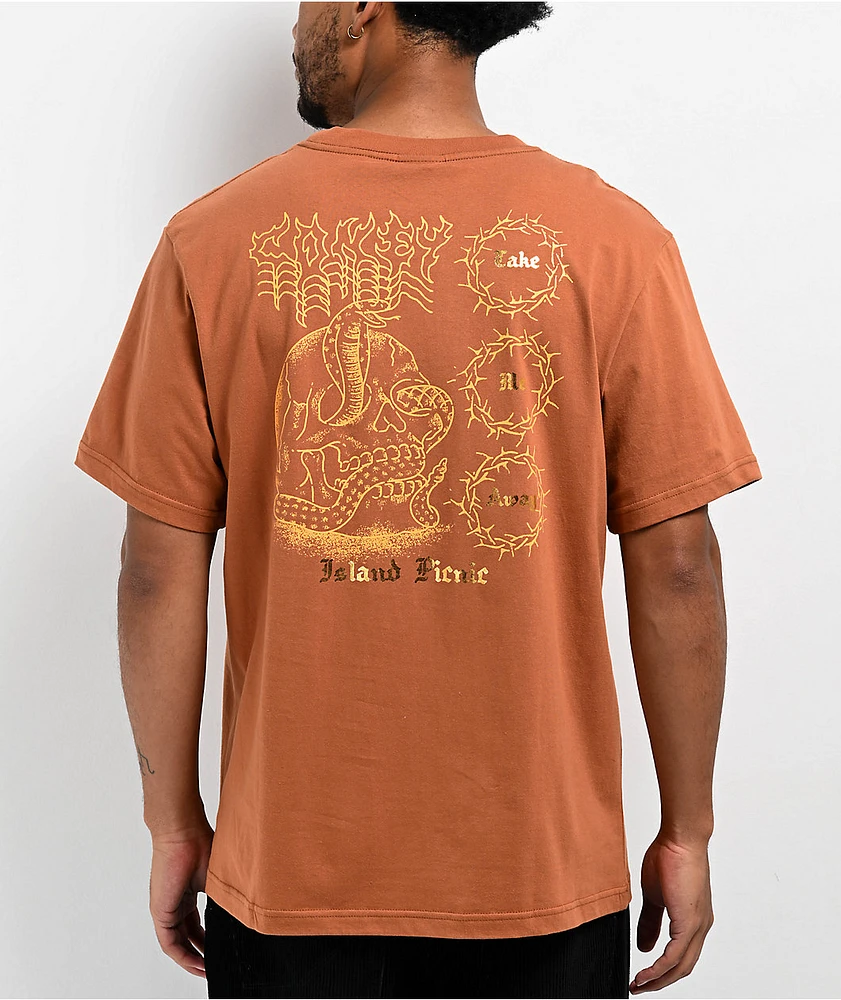 Coney Island Picnic Take Me Away Brown T-Shirt