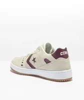 Converse AS-1 Pro Egret & Bordeaux Suede Skate Shoes