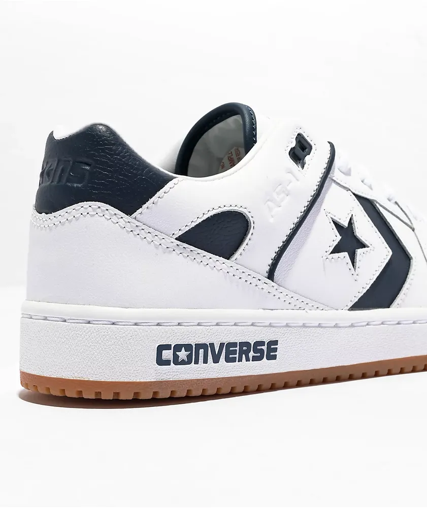 Converse AS-1 Pro White, Navy & Gum Skate Shoes