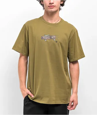 Converse All Star Elevated Graphic Olive Green T-Shirt 