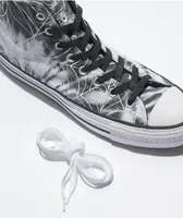 Converse CTAS Pro Black & White Spider Tie Dye High Top Shoes