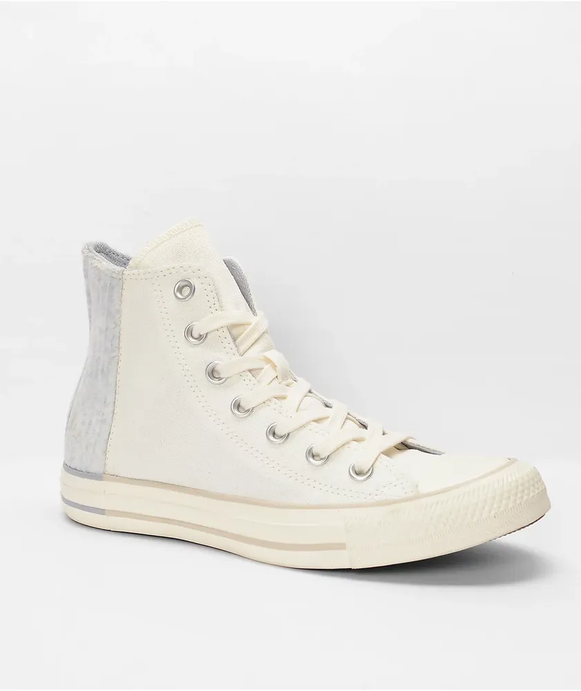 Converse Chuck Taylor All Star Cozy Utility Egret & Gravel High Top Shoes