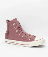 Converse Chuck Taylor All Star Cozy Utility Saddle & Dark Wine High Top Shoes