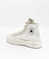 Converse Chuck Taylor All Star Cruise White & Egret High Top Platform Shoes