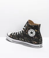 Converse Chuck Taylor All Star Hi Black & Hemp Dip Dye Shoes