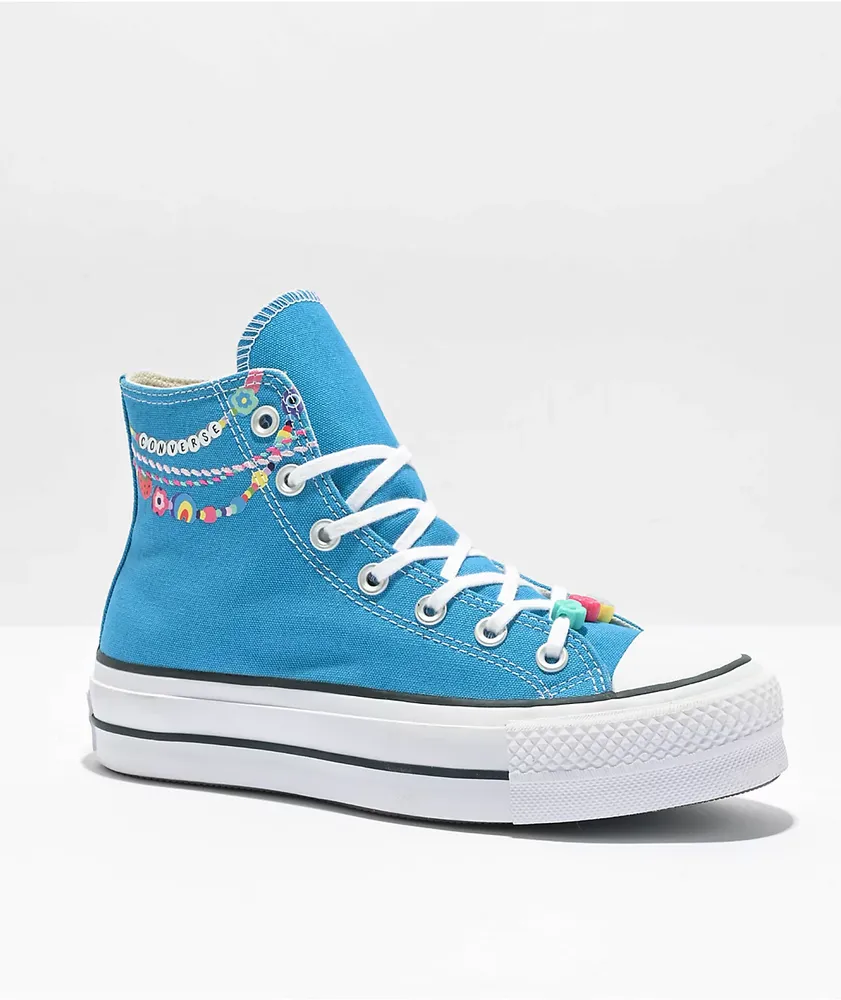 Converse Chuck Taylor All Star Kidult Lift Blue High Top Shoes