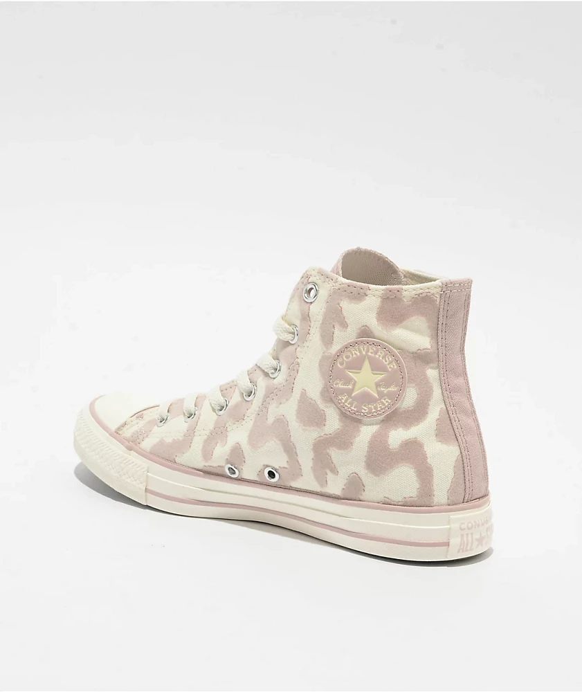 Converse Chuck Taylor All Star Leopard Egret & Flush Stone High Top Shoes