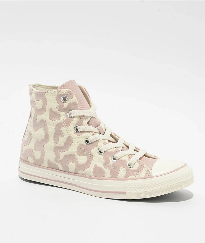 Converse Chuck Taylor All Star Leopard Egret & Flush Stone High Top Shoes