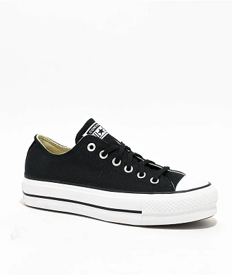 Converse Chuck Taylor All Star Lift Black & White Platform Shoes