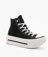 Converse Chuck Taylor All Star Lift Double Stack Black & White Platform Shoes