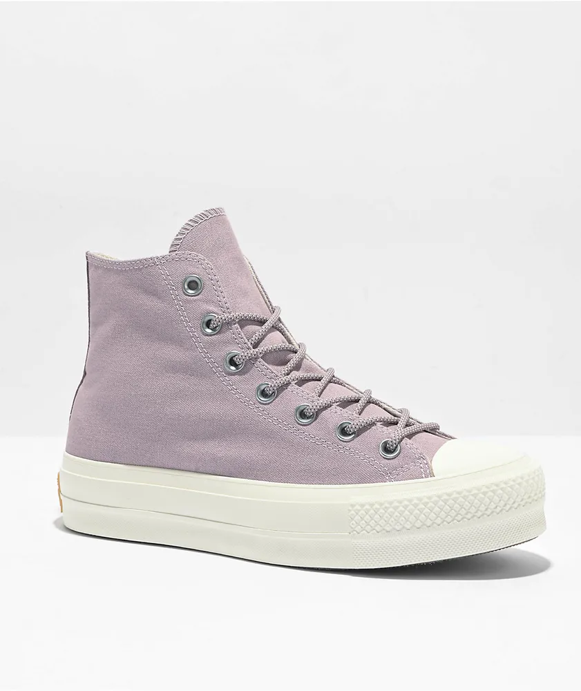 Converse Chuck Taylor All Star Lift Lucid Lilac High Top Platform Shoes