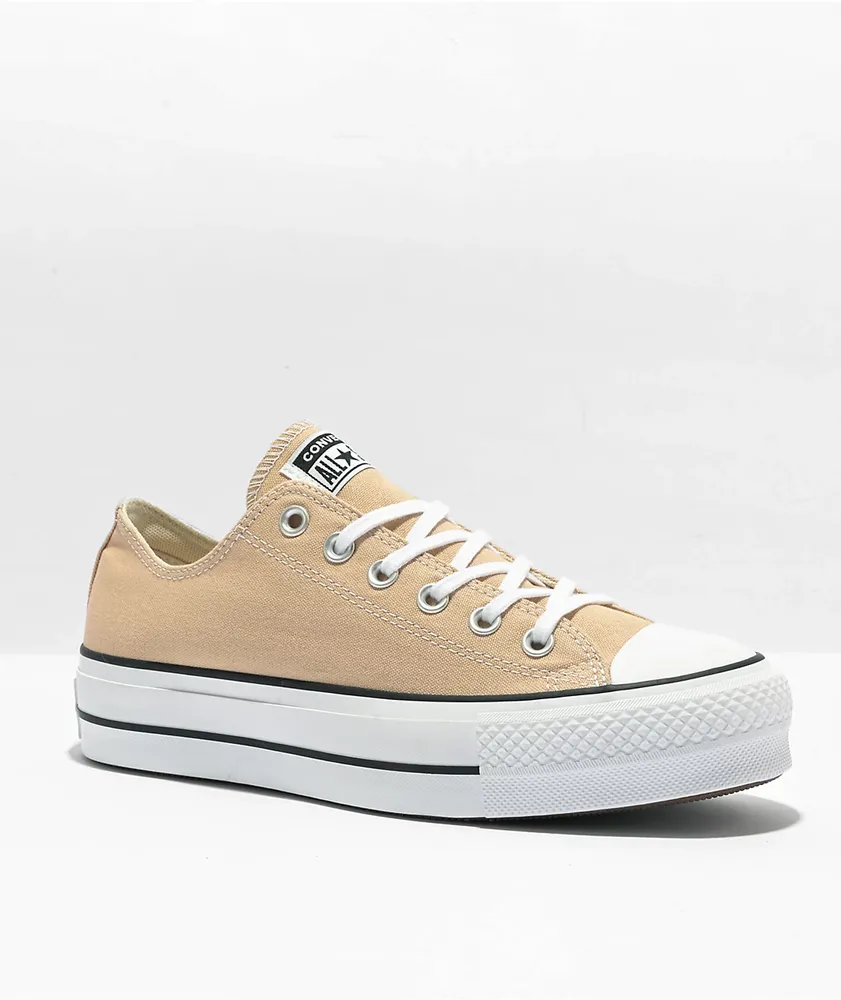 Converse Chuck Taylor All Star Lift Oat Milk High Top Platform Shoes