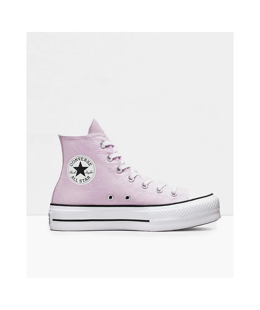 Converse Chuck Taylor All Star Lift Pale Amethyst High Top Platform Shoes