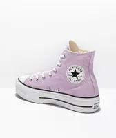 Converse Chuck Taylor All Star Lift Pale Amethyst High Top Platform Shoes