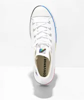 Converse Chuck Taylor All Star Lift Pride White High Top Platform Shoes