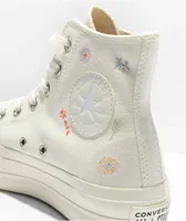 Converse Chuck Taylor All Star Lift Things To Grow Egret Platform Shoes