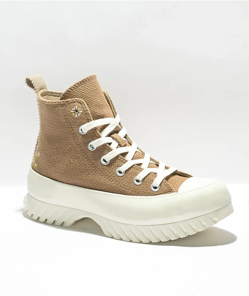 Taupe Chuck Taylor All Star Lift Platform High Top Sneakers by Converse on  Sale