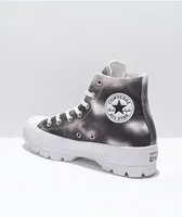 Converse Chuck Taylor All Star Lugged Black & White Cloud Wash High Top Shoes