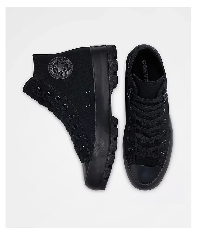 Converse Chuck Taylor All Star Lugged Black High Top Shoes