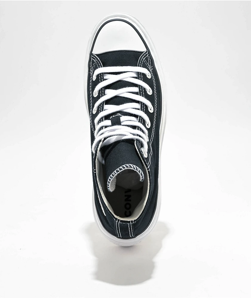 Converse Chuck Taylor All Star Lugged Heel Black & White Canvas Shoe