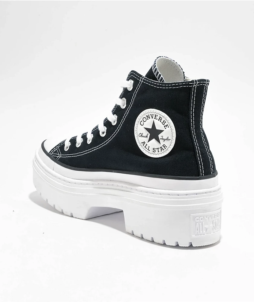 Converse Chuck Taylor All Star Lugged Heel Black & White Canvas Shoe