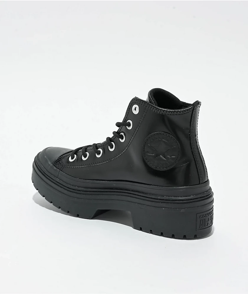 Converse Chuck Taylor All Star Lugged Heel Black Platform Shoes