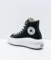 Converse Chuck Taylor All Star Move Hi Black & White Platform Shoes