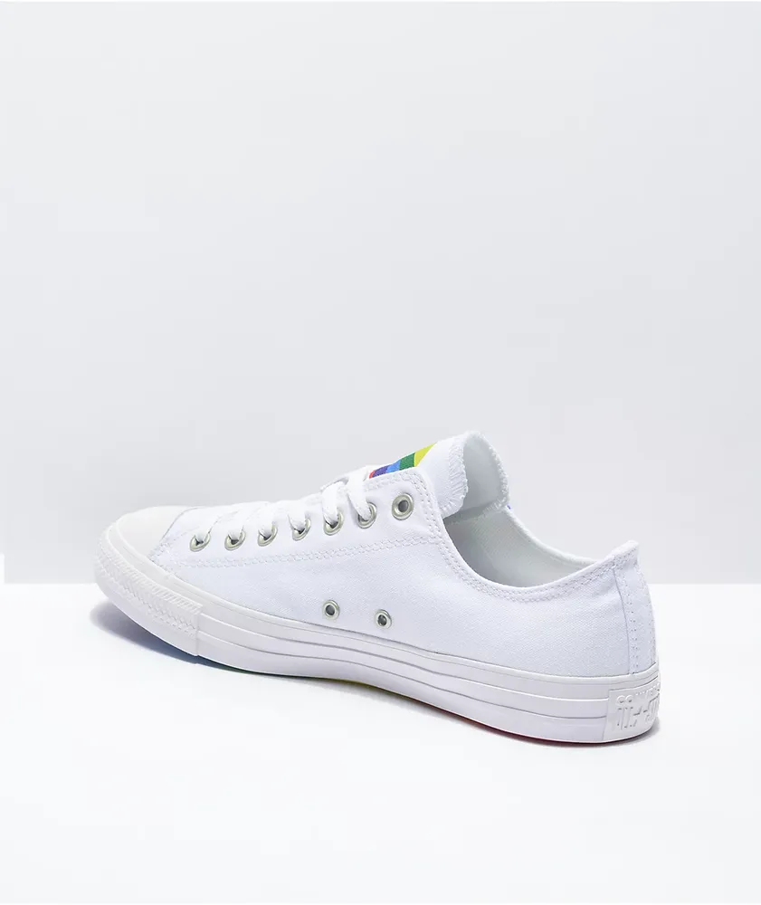 Converse Chuck Taylor All Star Pride White & Rainbow Shoes