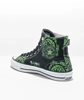 Converse Chuck Taylor All Star Pro 2000s Black & Green High Top Skate Shoes