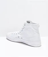 Converse Chuck Taylor All Star Pro All White High Top Skate Shoes