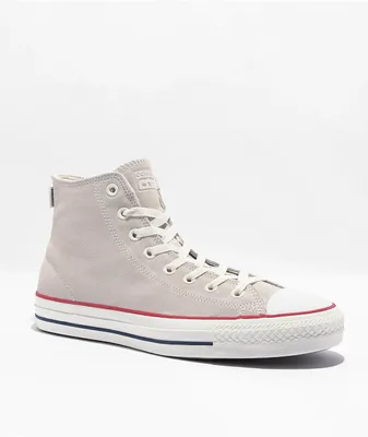 Converse Chuck Taylor All Star Pro Egret Suede High Top Skate Shoes