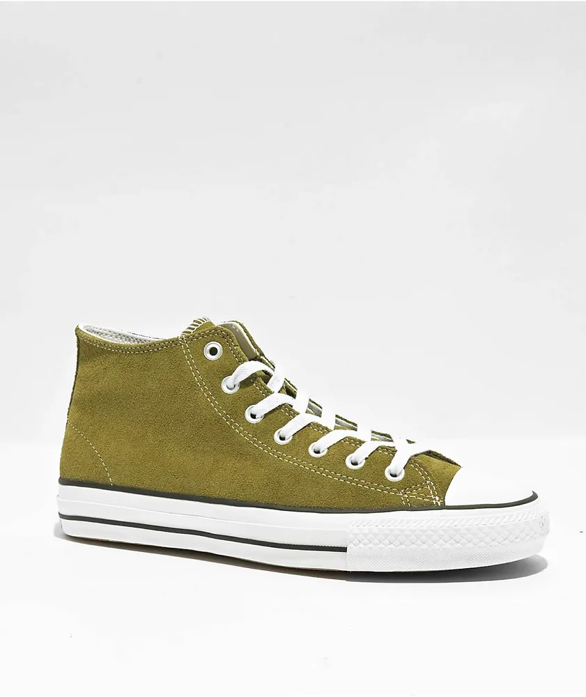 Converse Chuck Taylor All Star Pro Mid Olive & Gum Cordura Skate Shoes