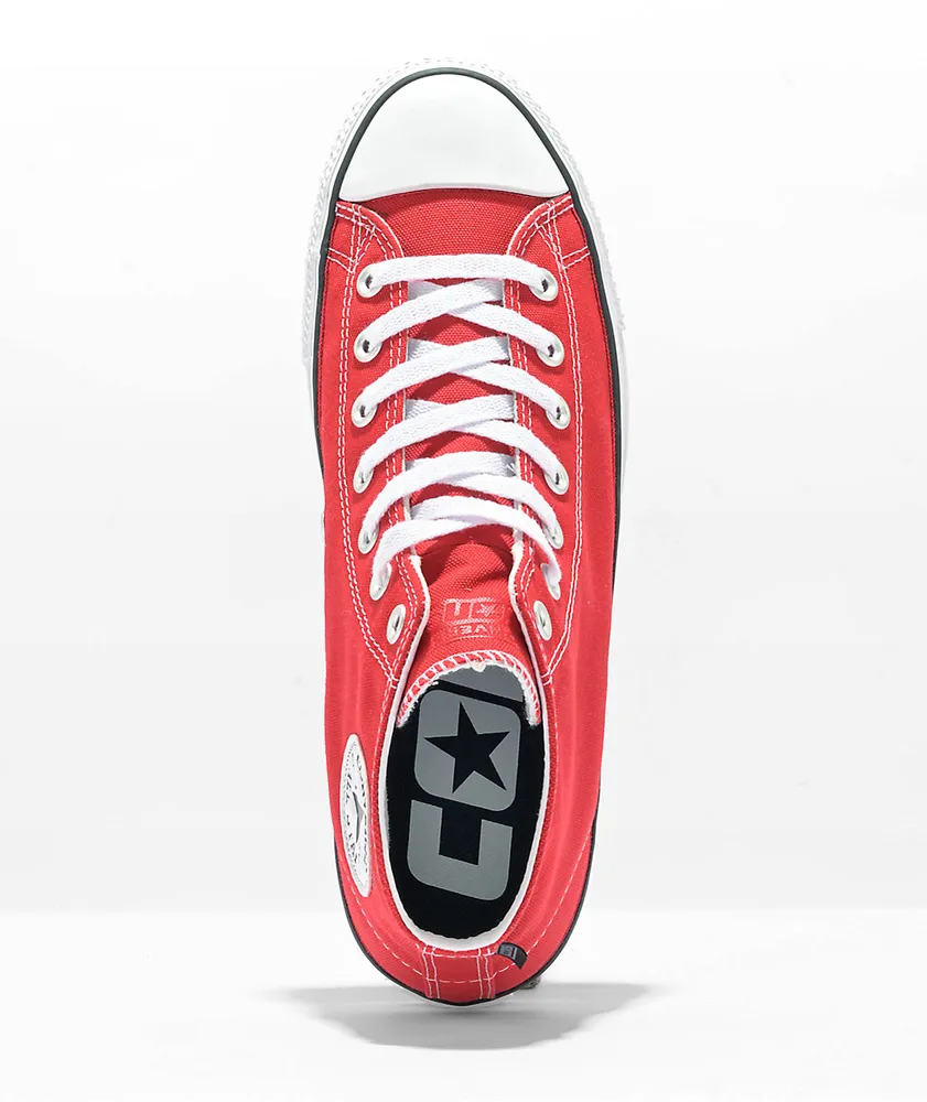 Converse Chuck Taylor All Star Pro Mid Red Skate Shoes