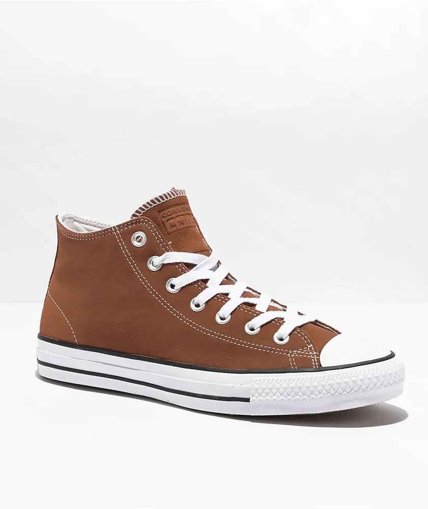 Converse Chuck Taylor All Star Pro Mid Tawny Owl Suede Skate Shoes