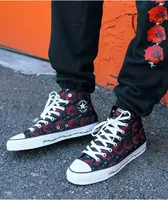 Converse Chuck Taylor All Star Pro Much Love Black & Red High Top Skate Shoes