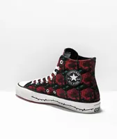 Converse Chuck Taylor All Star Pro Much Love Black & Red High Top Skate Shoes